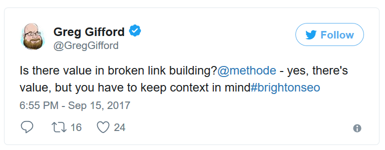 Google: Broken Link Building kann Mehrwert bringen