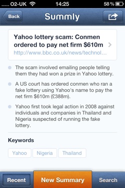 Summly Screenshot