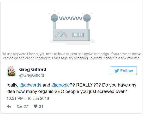 AdWords: nur mit aktiver Kampagne?