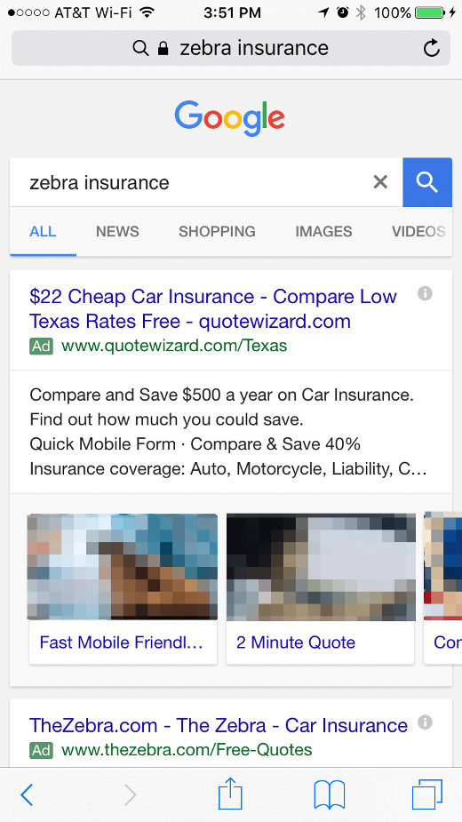 Google: Visual Sitelinks für Anzeigen
