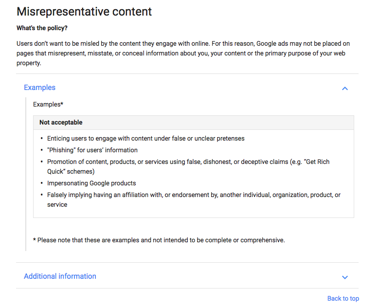 Google: Anzeigenrichtlinien mit gestrichenen "Fake News"