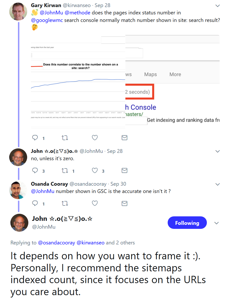 Google: verschiedene Möglichkeiten, die Zahl indexierter Seiten abzurufen