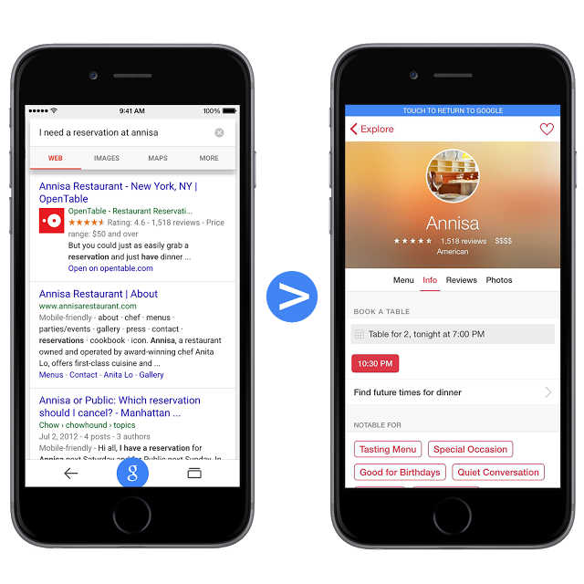 Google indexiert jetzt auch iOS-Apps