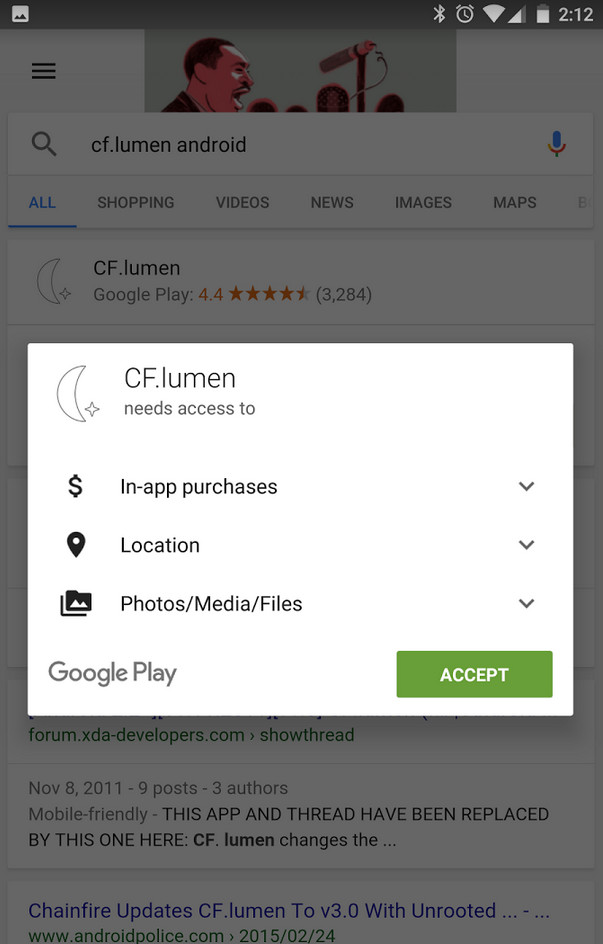 Google: App-Installation von der SERP, Schritt 2