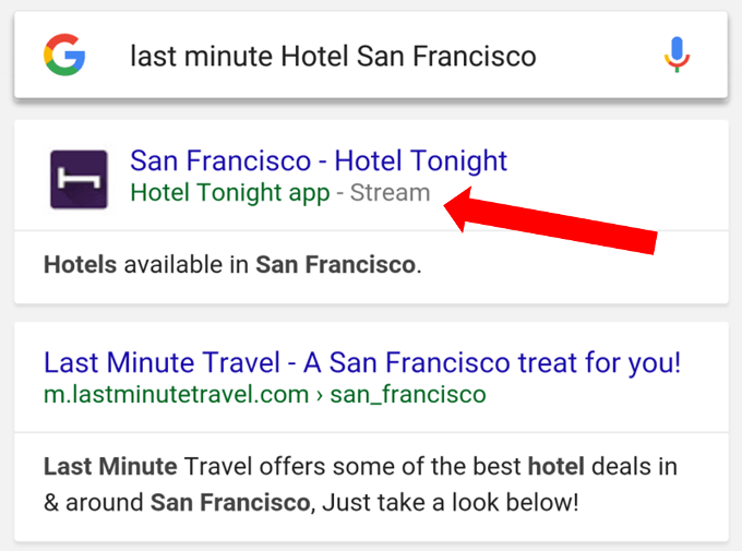 Google: Button zum Streamen von App-Inhalten