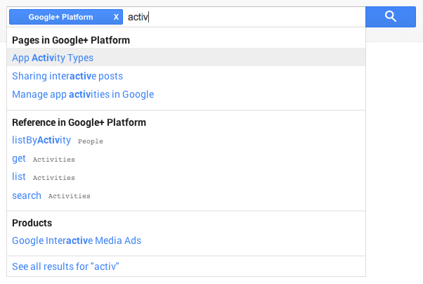 Google Developers Blog jetzt mit Auto-Suggest