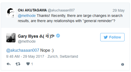 Google: kein Zusammenhang zwischen geänderten Rankings und Linkwarnung