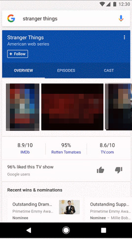 Google Feed. einem Thema folgen