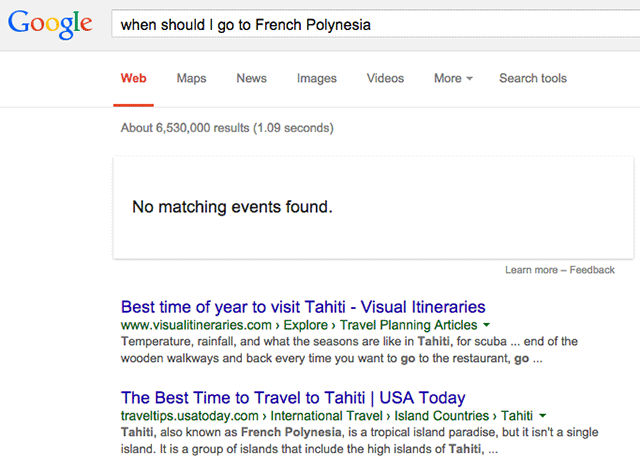 Google Direct Answers: keine Antwort