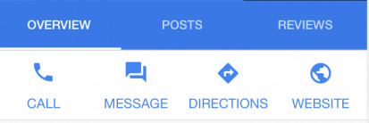 Local Panel für My Business mit Messaging