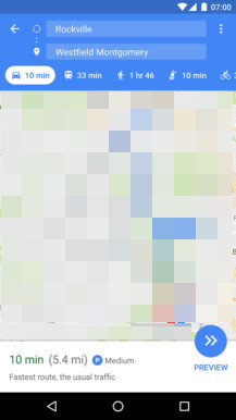 Google Maps: normale Parksituation