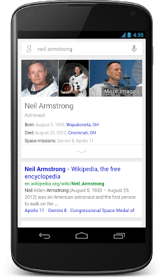 Goolgles mobile Suche im neuen Design