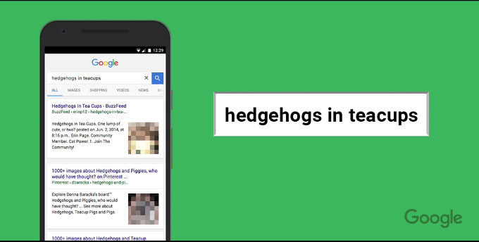 Thumbnails in der mobilen Suche