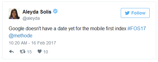 Google: noch kein Termin für den mobilen Index
