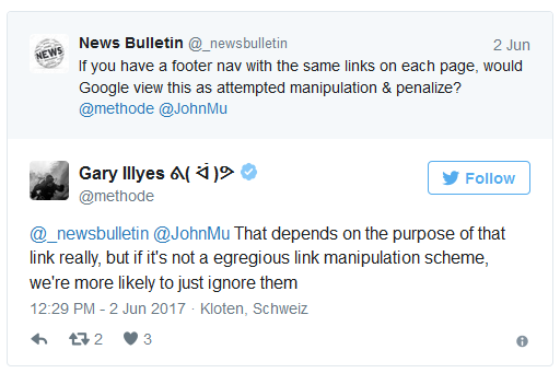 Google straft nur manipulative Links ab