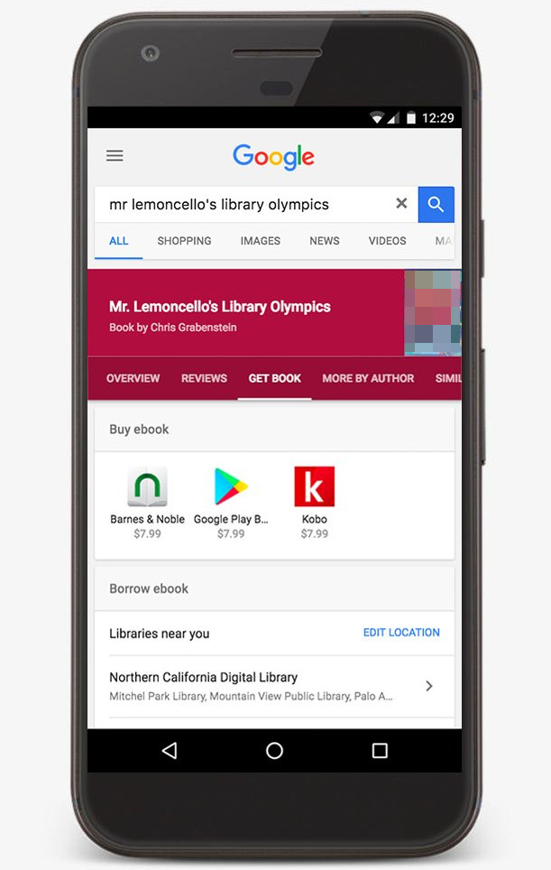 Google-Suche: E-Books zum Leihen