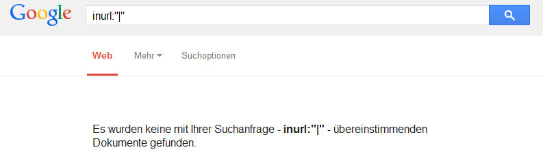 Google: Können Pipes in URLs verarbeitet werden?