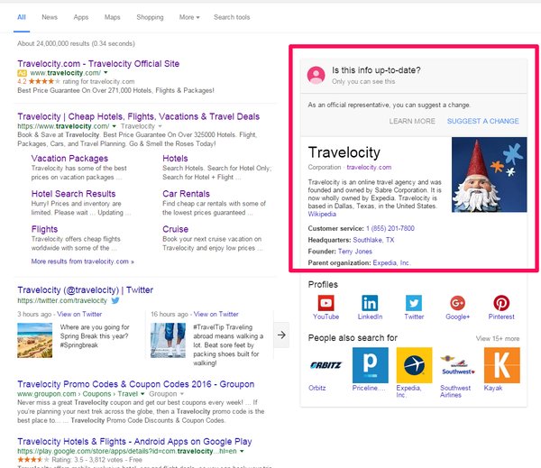 Google: Trusted Verifier auf SERP