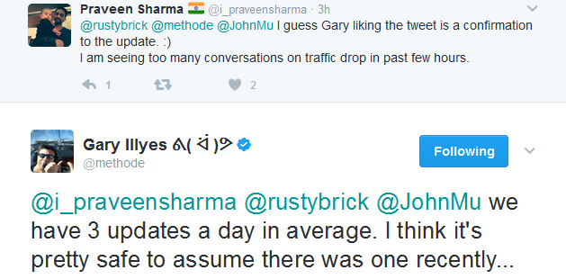 Googles Gary Illyes: 'drei Updates pro Tag'