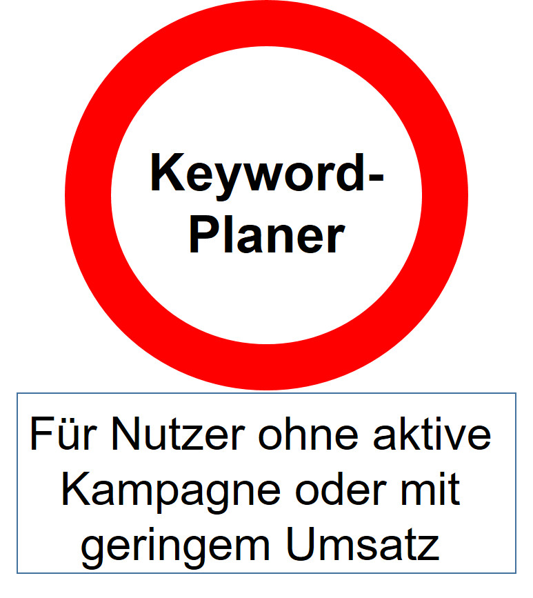 Keyword-Planer gesperrt
