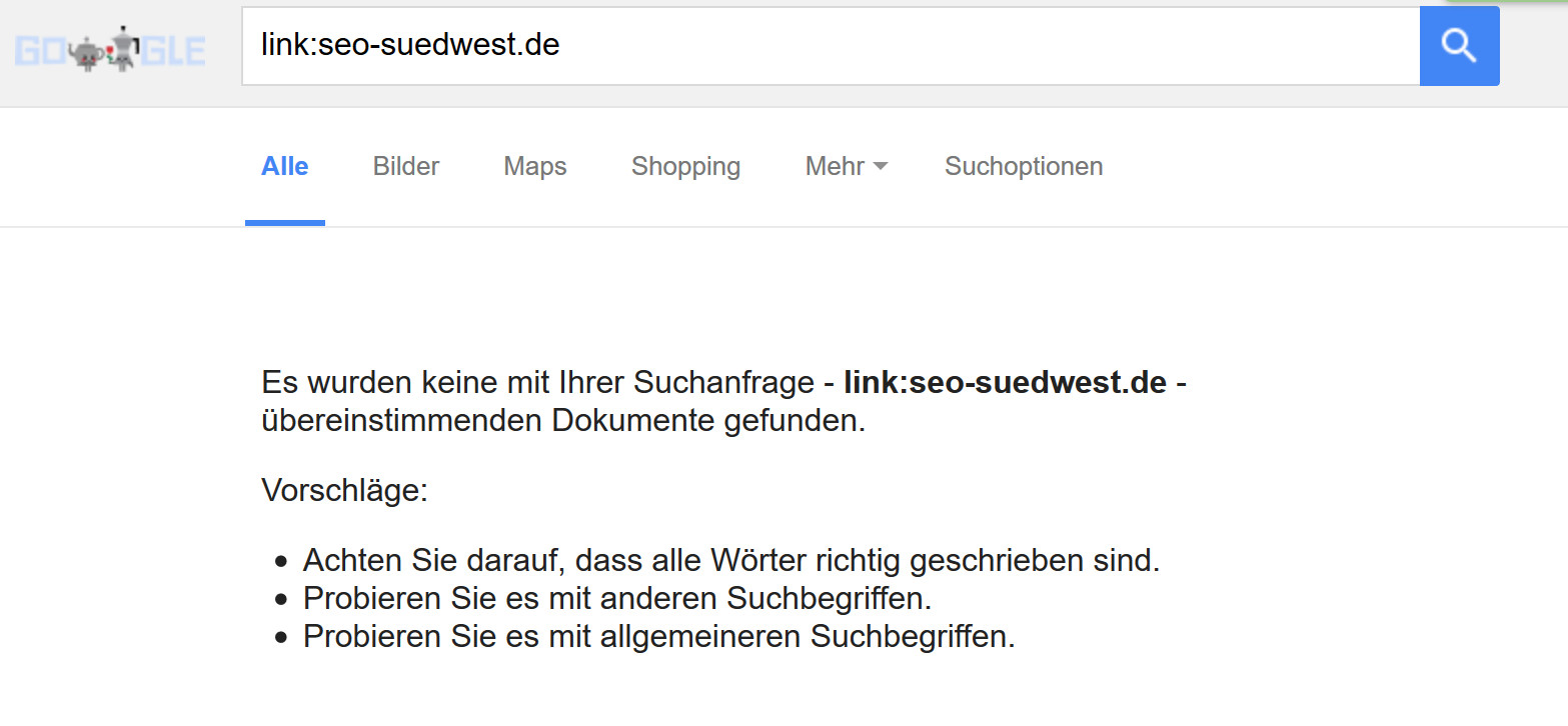link-abfrage nach seo-suedwest.de