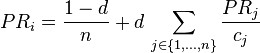 PageRank-Formel