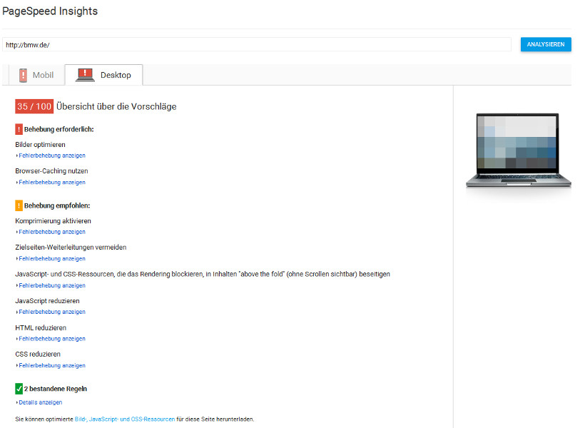 Google PageSpeed Insights
