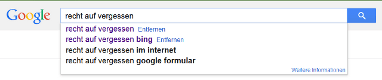 Recht auf Vergessen - bald auch Autocomplete betroffen?