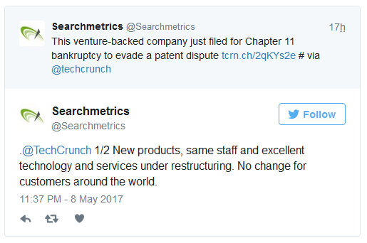 Searchmetrics USA will Insolvenzantrag stellen
