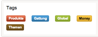 Keyword-Gruppen mit Tags versehen - eisy