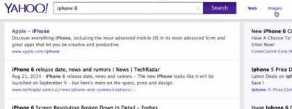 Yahoo testet neues Layout