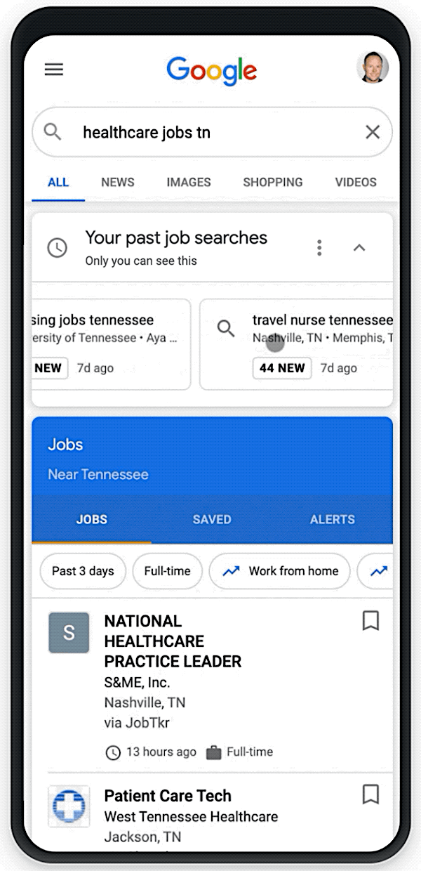 Activity Card für Jobs