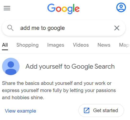 Add me to Google