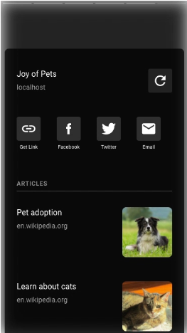 AMP Story - Beispiel