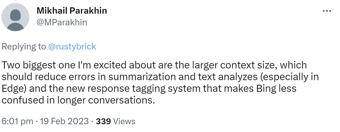 Update des Bing Chats am 23. Februar soll bessere Zusammenfassungen durch einen erweiterten Kontext bringen