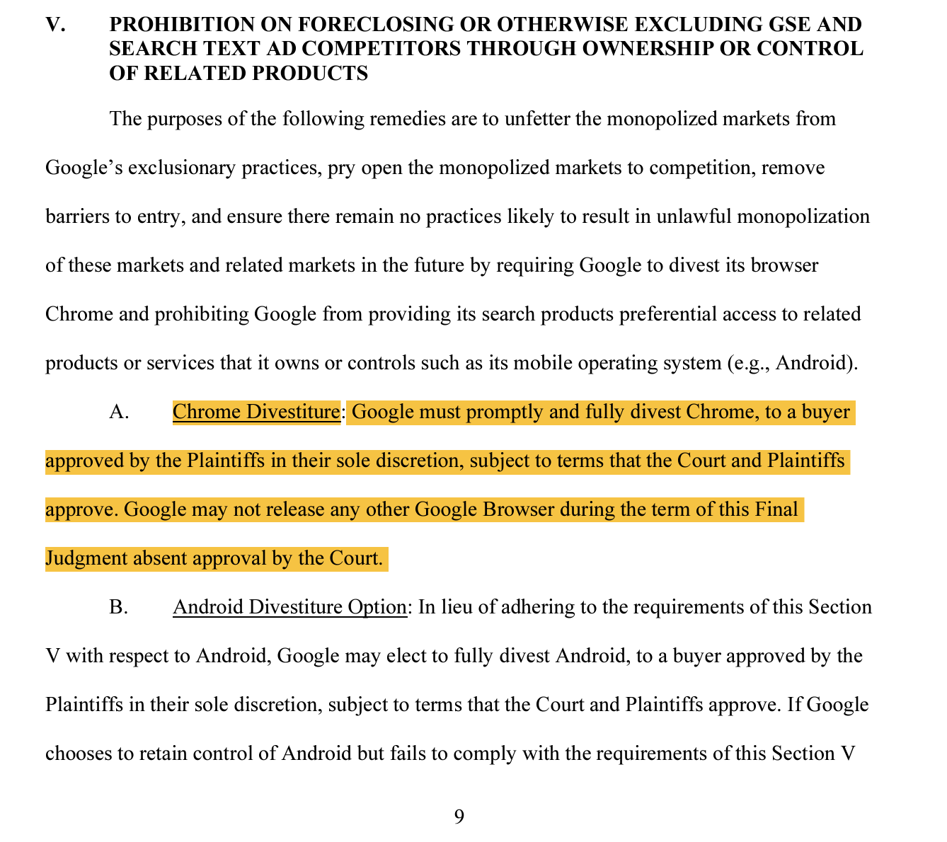 Google soll Chrome aufgeben