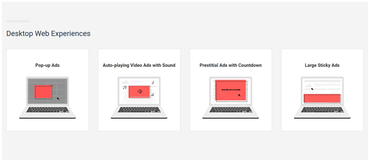 Coalition for Better Ads: störende Anzeigen auf dem Desktop