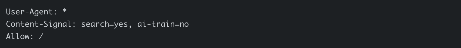 Content Policy Beispiel