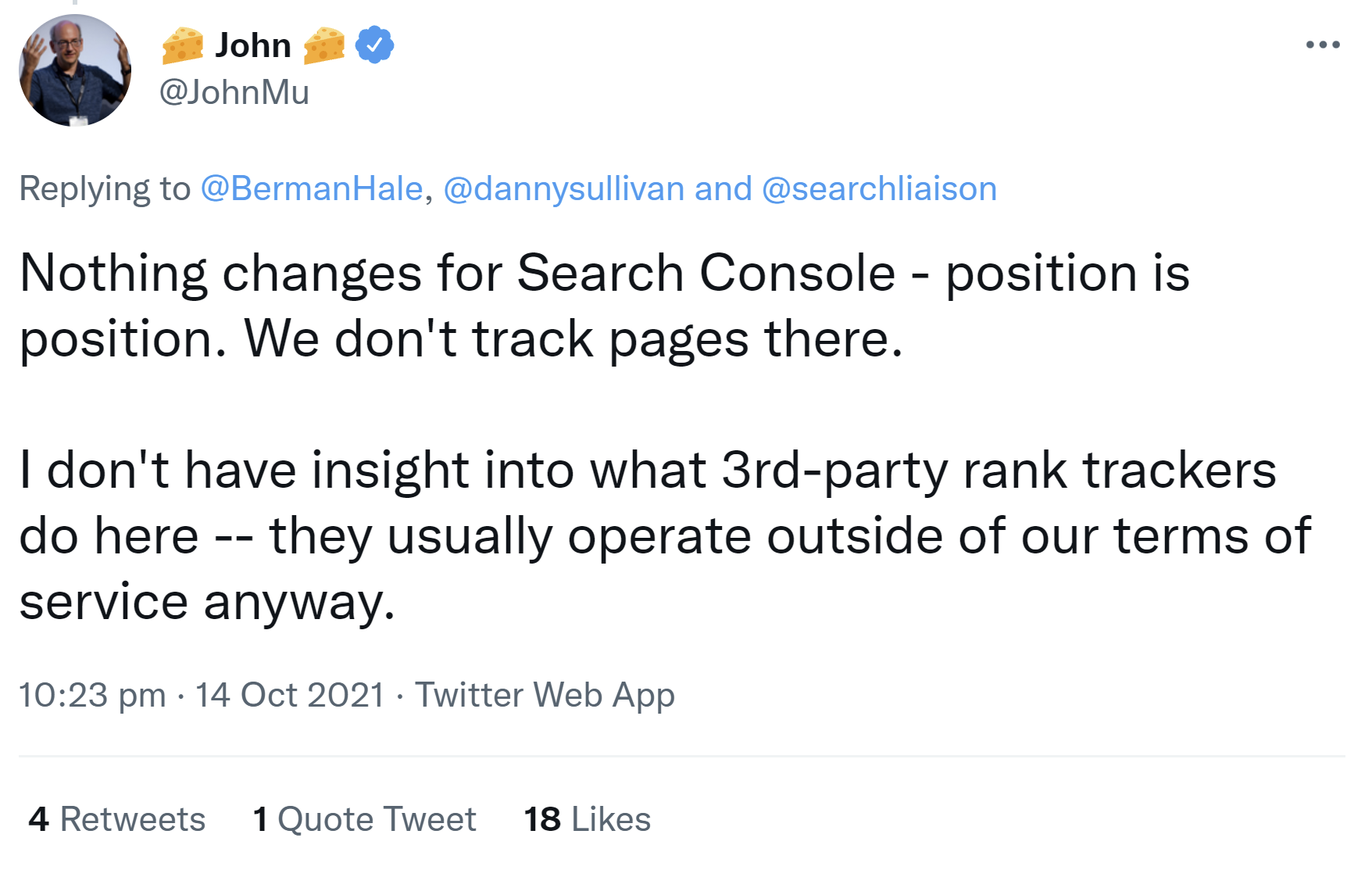 Continuous Scrolling: keine Änderungen der Positionen in der Google Search Console
