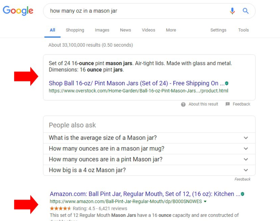 E-Commerce-Seiten: gute Rankings auch für informationsorientierte Suchanfragen