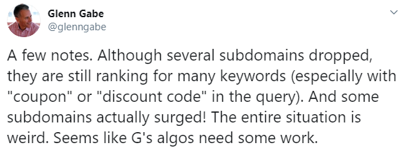 Glenn Gabe: Noch keine klare Tendenz bei Subdomains Dritter auszumachen