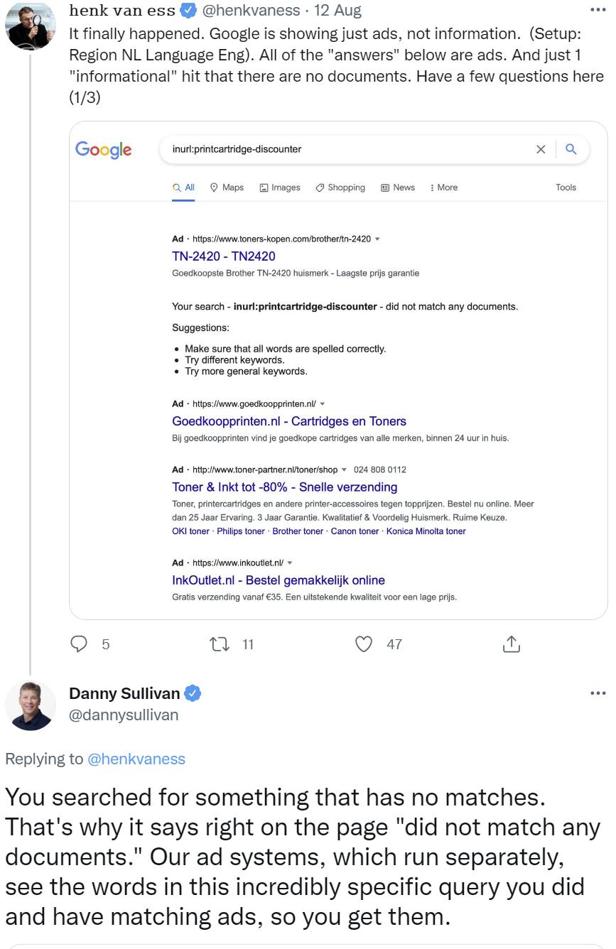 Google Ads bewertet Suchanfragen anders als die organische Suche