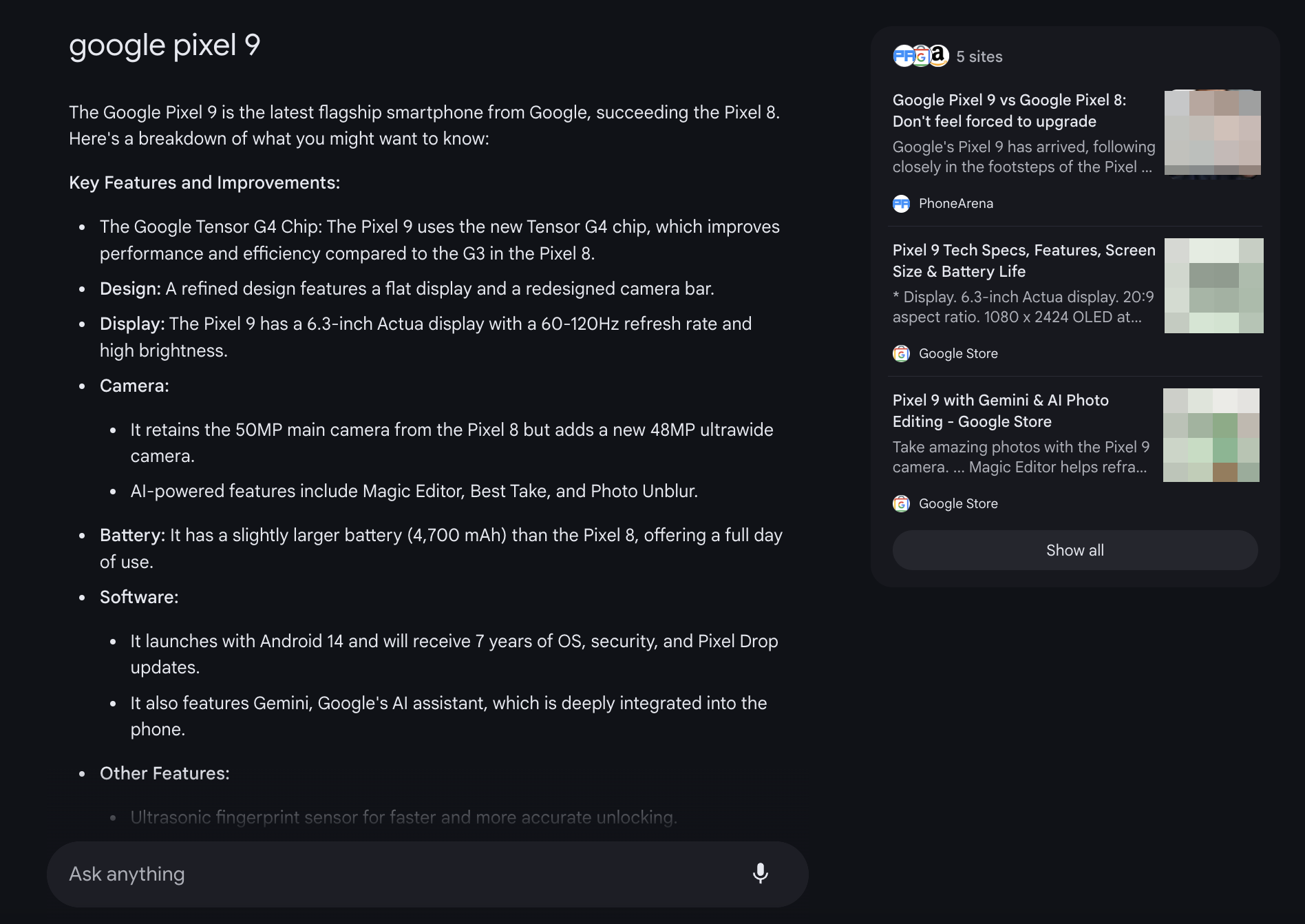 Google AI Mode Shopping-Suche