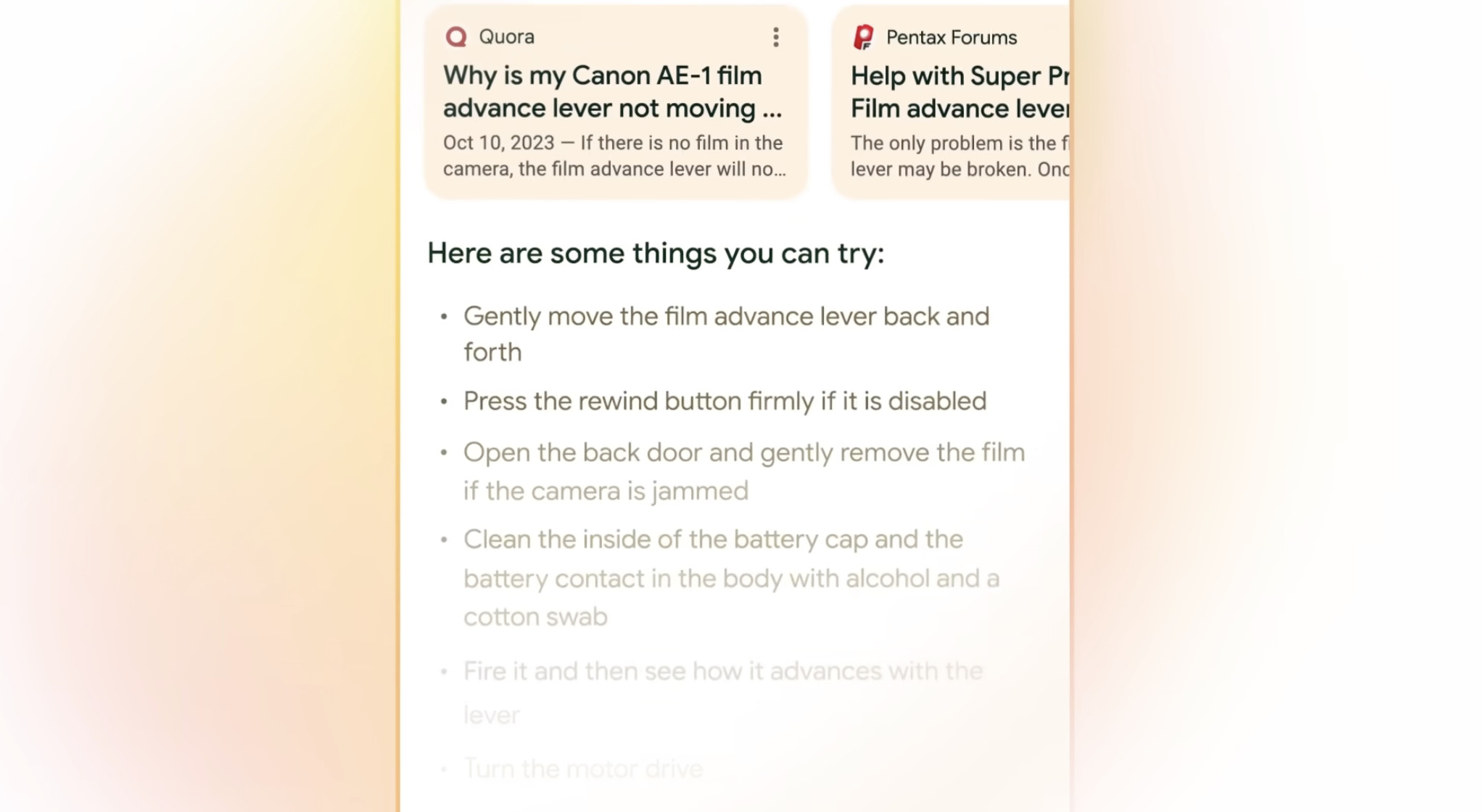Google AI Overviews Desktop