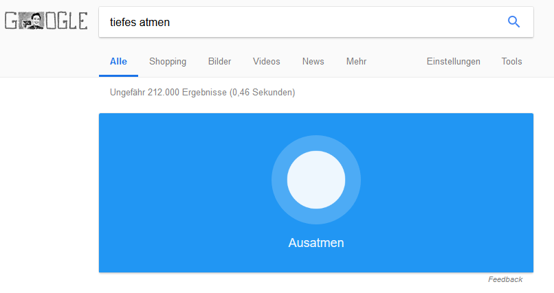 Google-Atemübung
