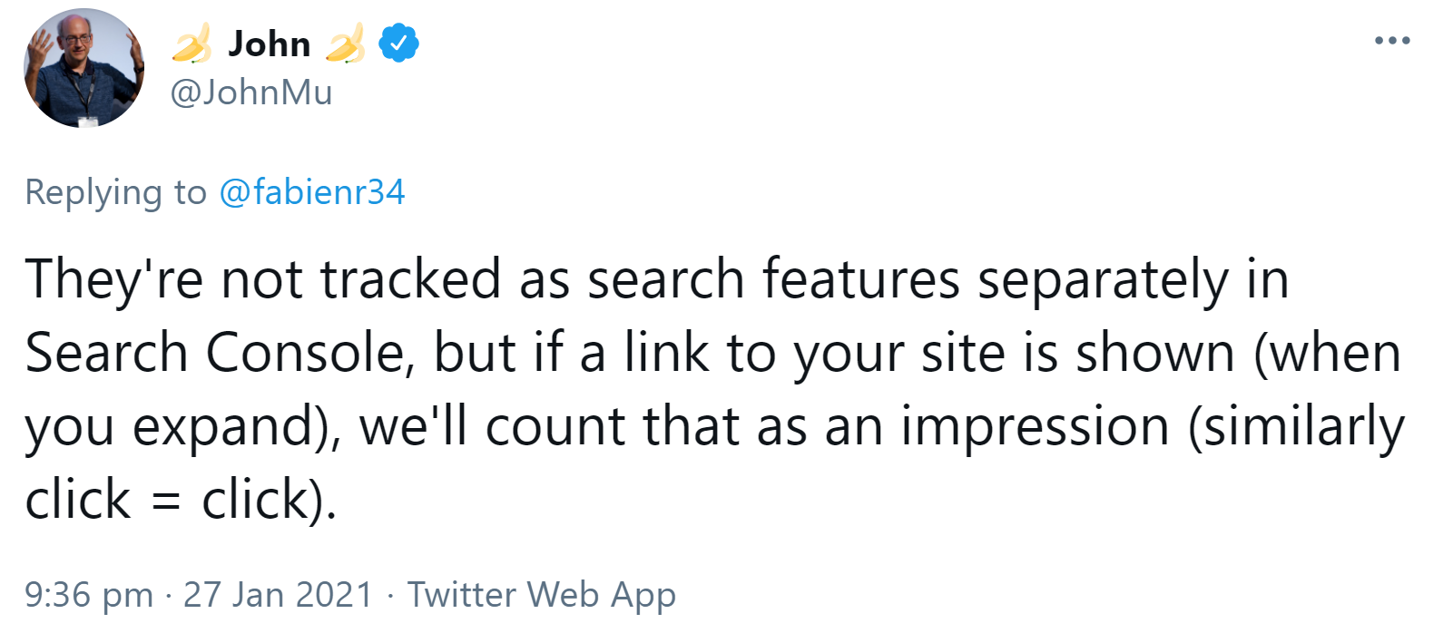 Google: Ausgeklappte ähnliche Fragen auf der Suchergebnisseite zählen jeweils als Impression
