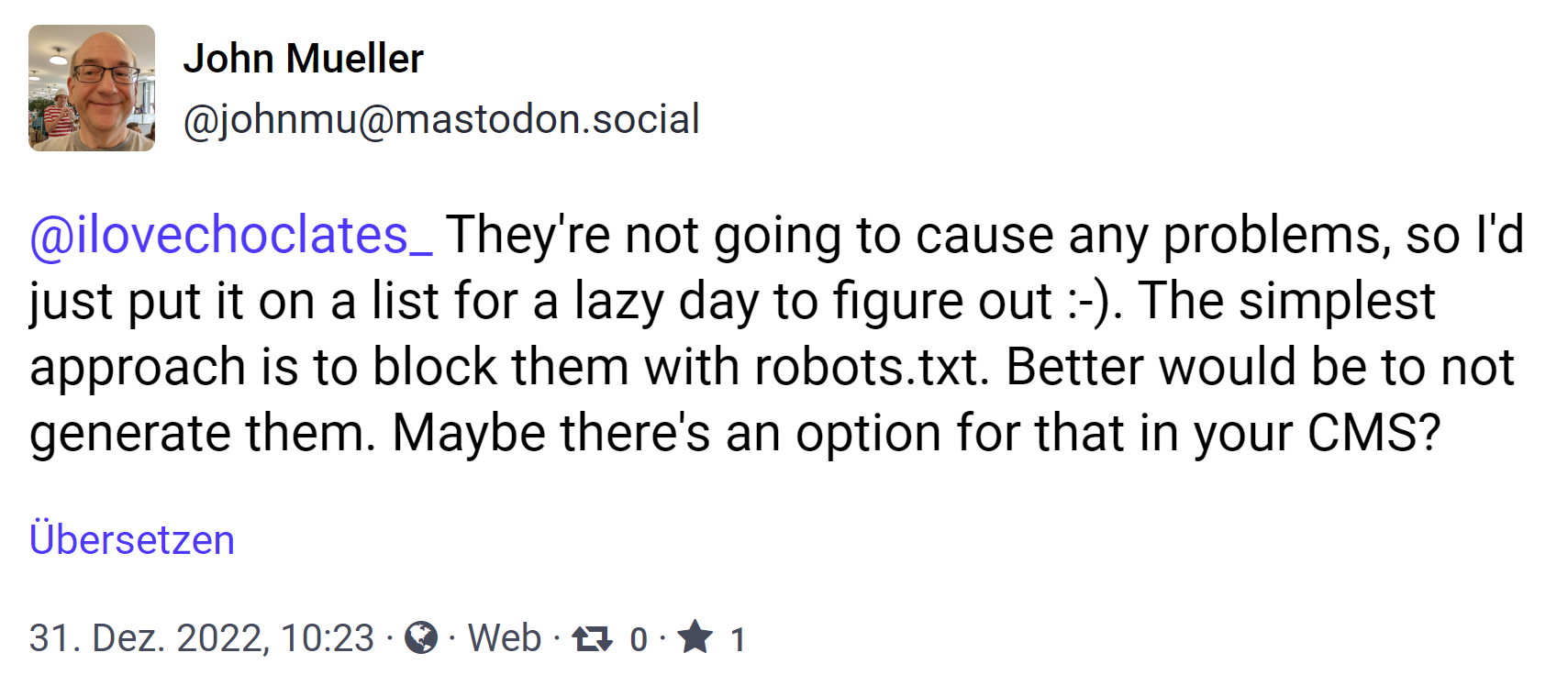Google: Automatisch erzeugte Feeds auf Websites sind kein Problem