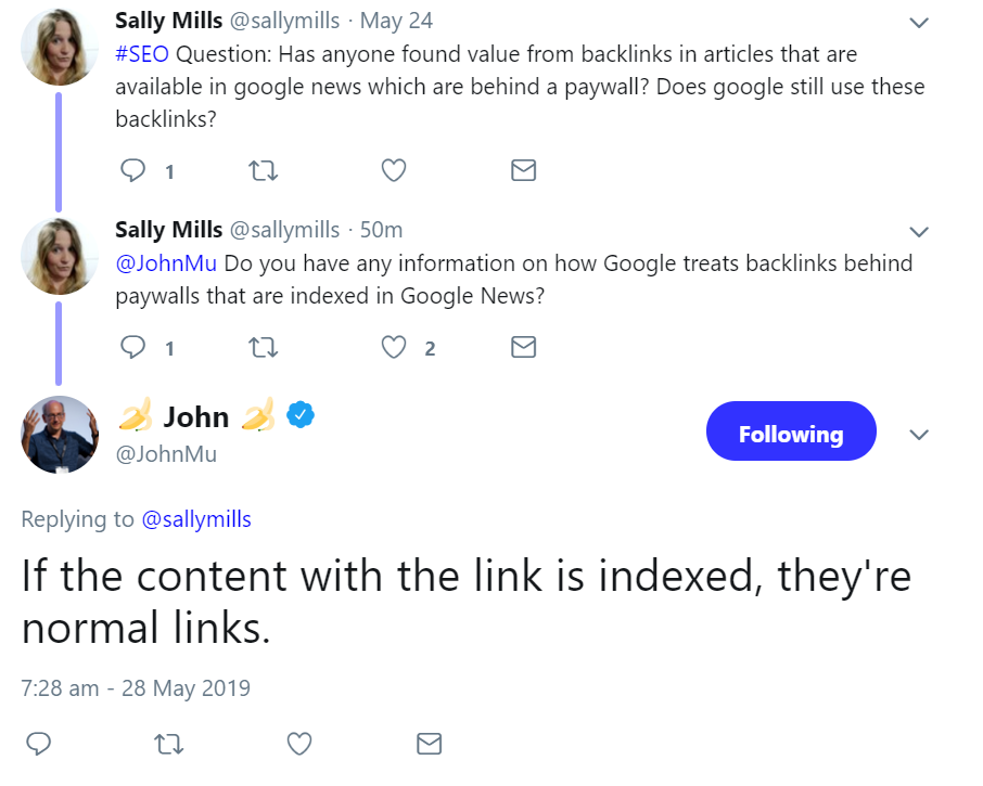 Google: Backlinks hinter Paywalls zählen
