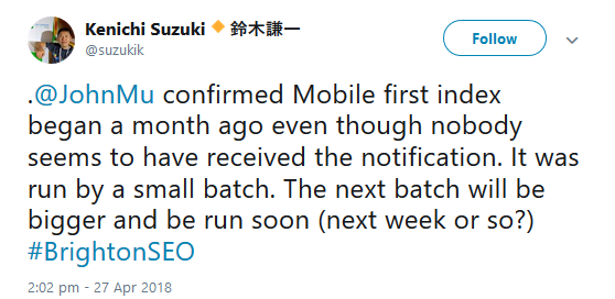 Google: Bald mehr Seiten auf 'Mobile First' umgestellt