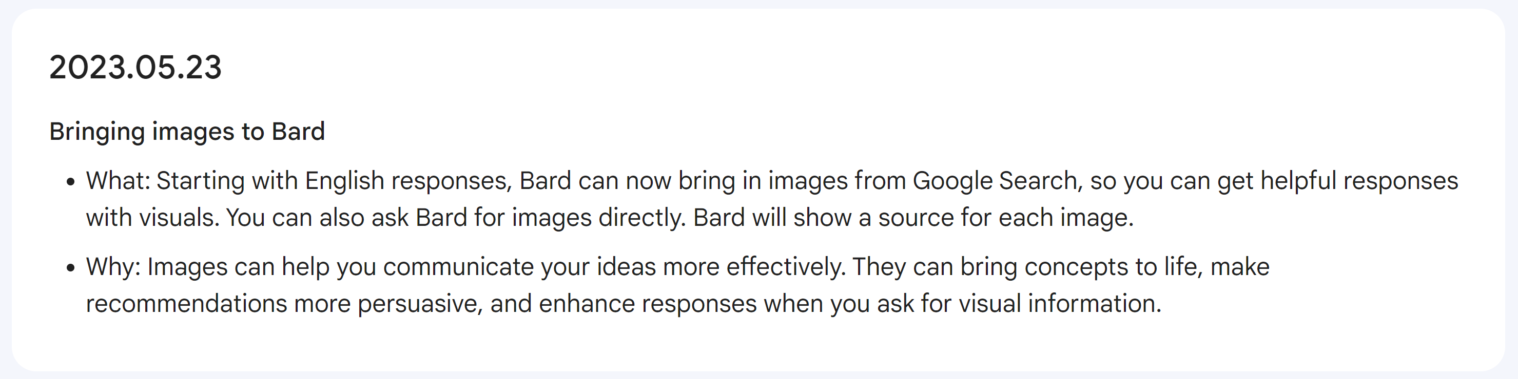 Google Bard mit Bildern in Antworten